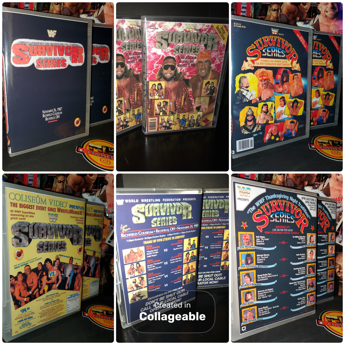 WWF Survivor Series LIVE UNEDITED PPV BROADCAST DVD Set (87-89)