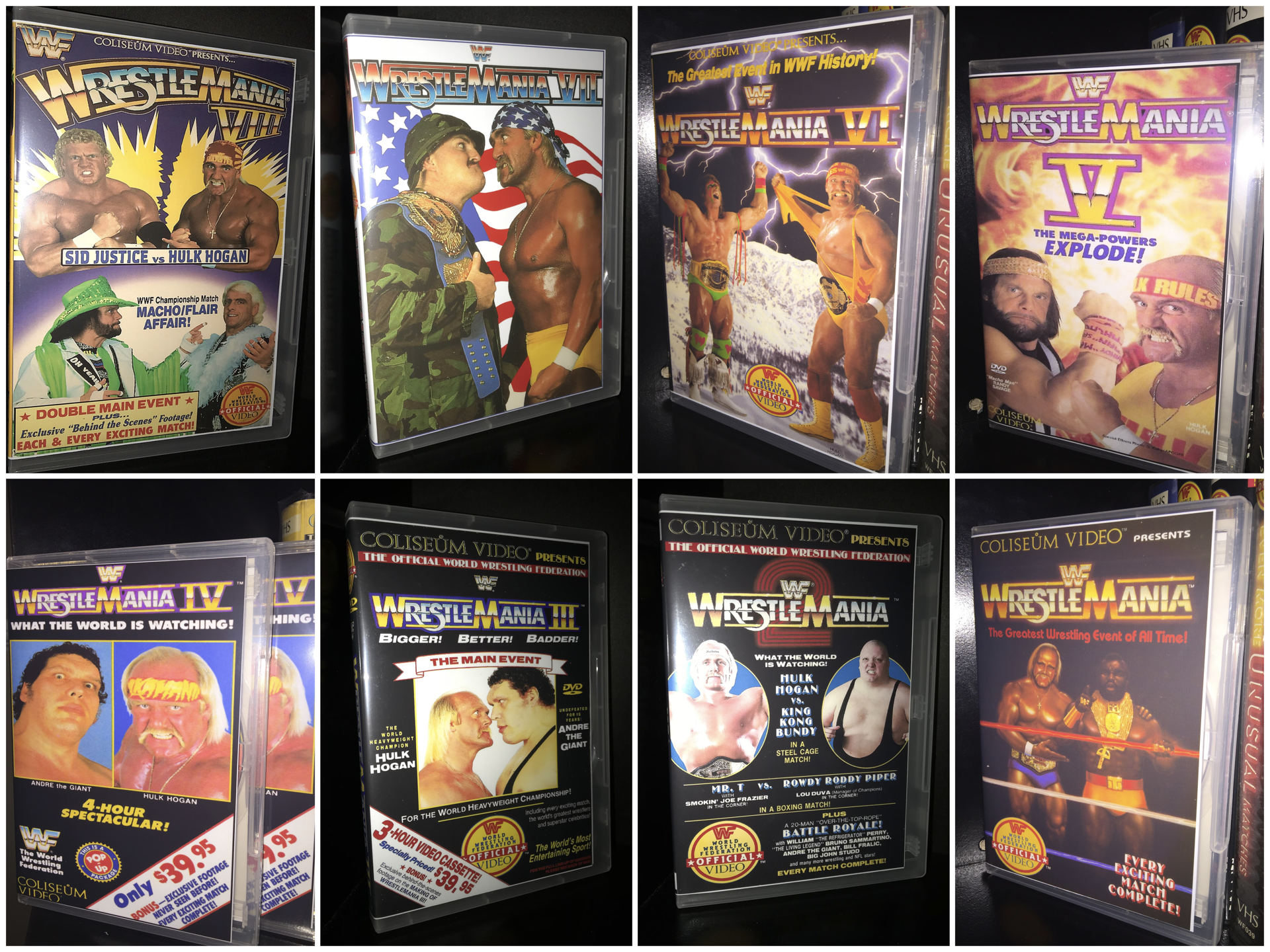 WWF WrestleMania DVD Set