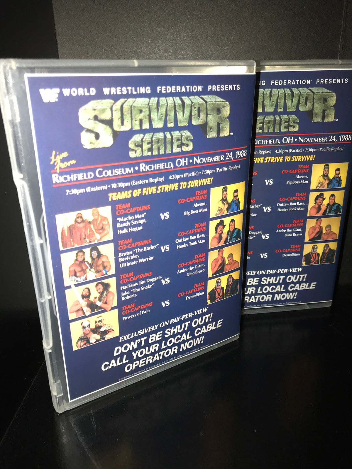 WWF Survivor Series LIVE UNEDITED PPV BROADCAST DVD Set (87-89)
