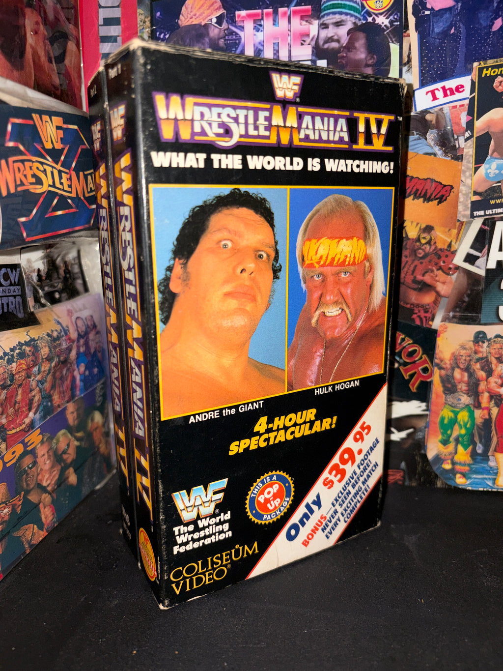 WWF WRESTLEMANIA IV . 2 VHS . COLISEUM VIDEO