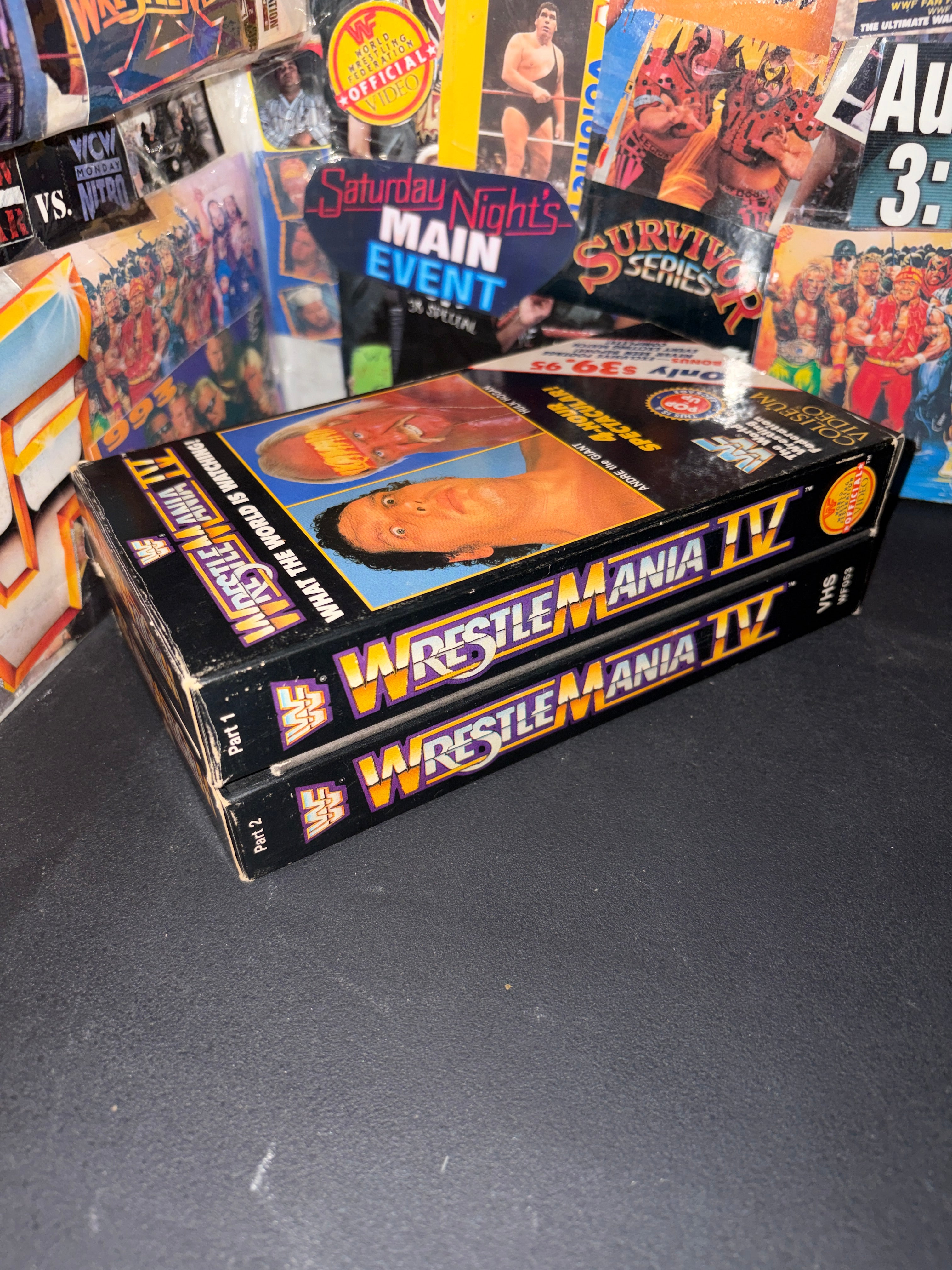 WWF WRESTLEMANIA IV . 2 VHS . COLISEUM VIDEO