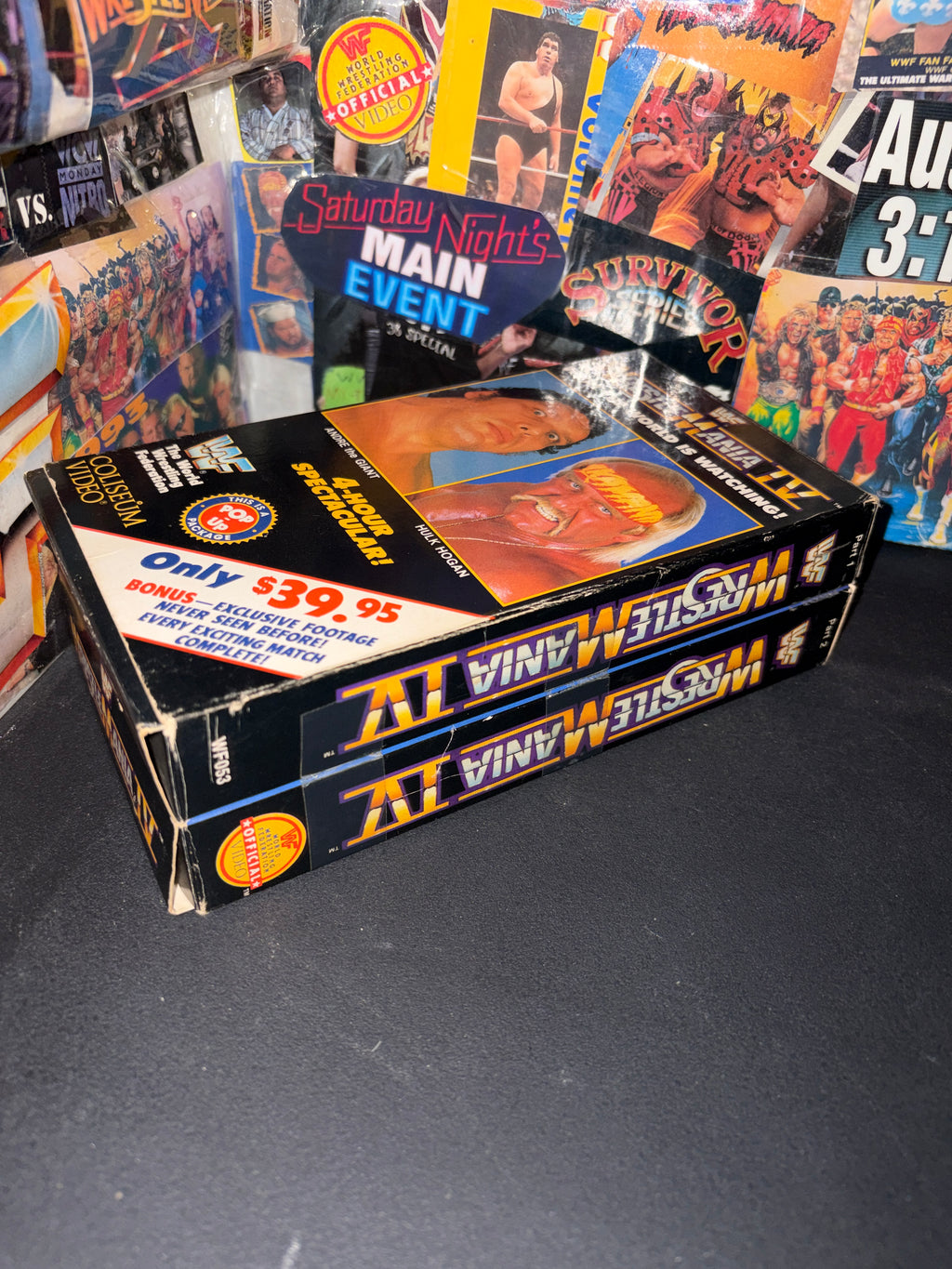 WWF WRESTLEMANIA IV . 2 VHS . COLISEUM VIDEO