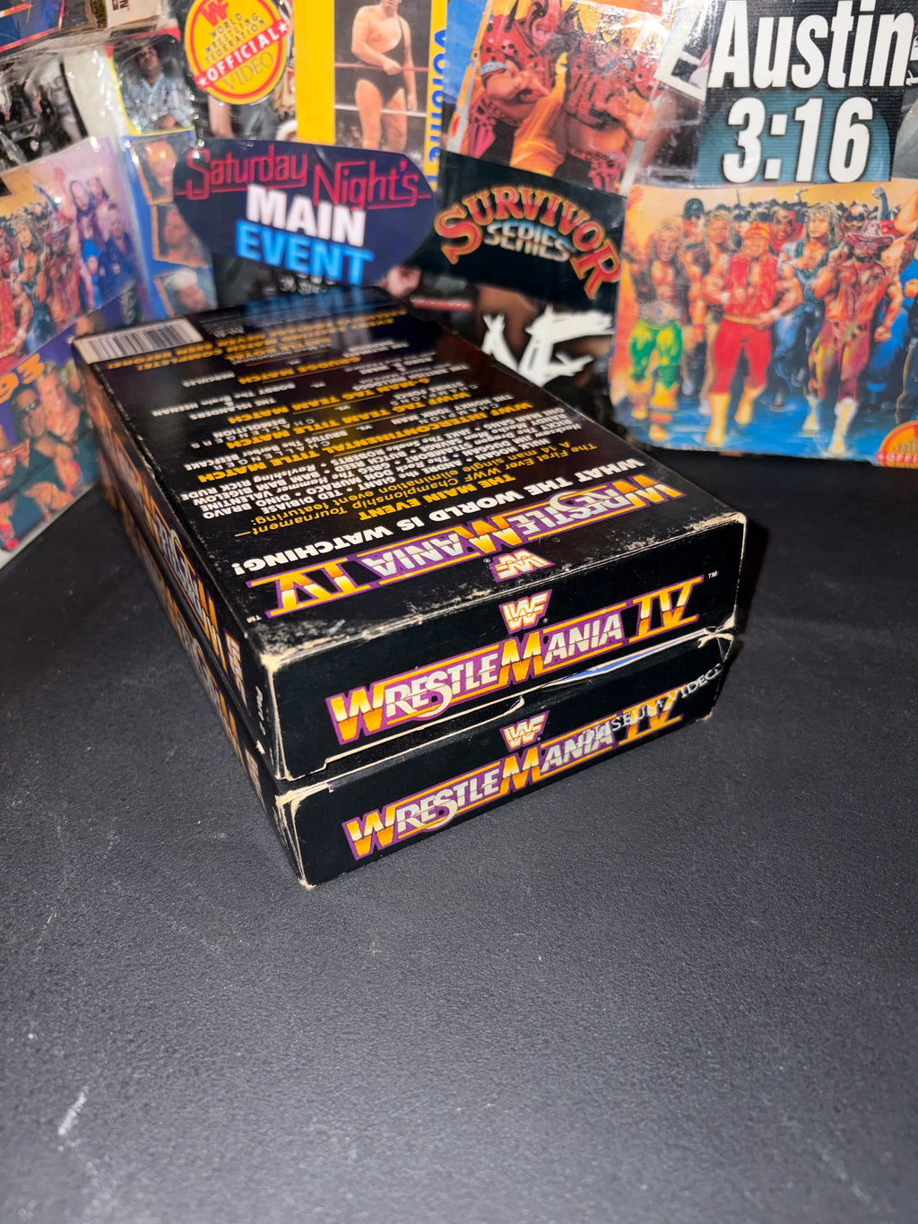 WWF WRESTLEMANIA IV . 2 VHS . COLISEUM VIDEO