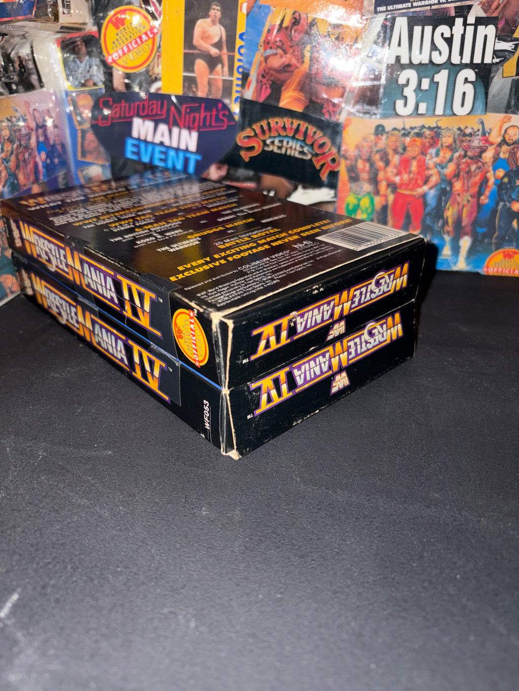 WWF WRESTLEMANIA IV . 2 VHS . COLISEUM VIDEO