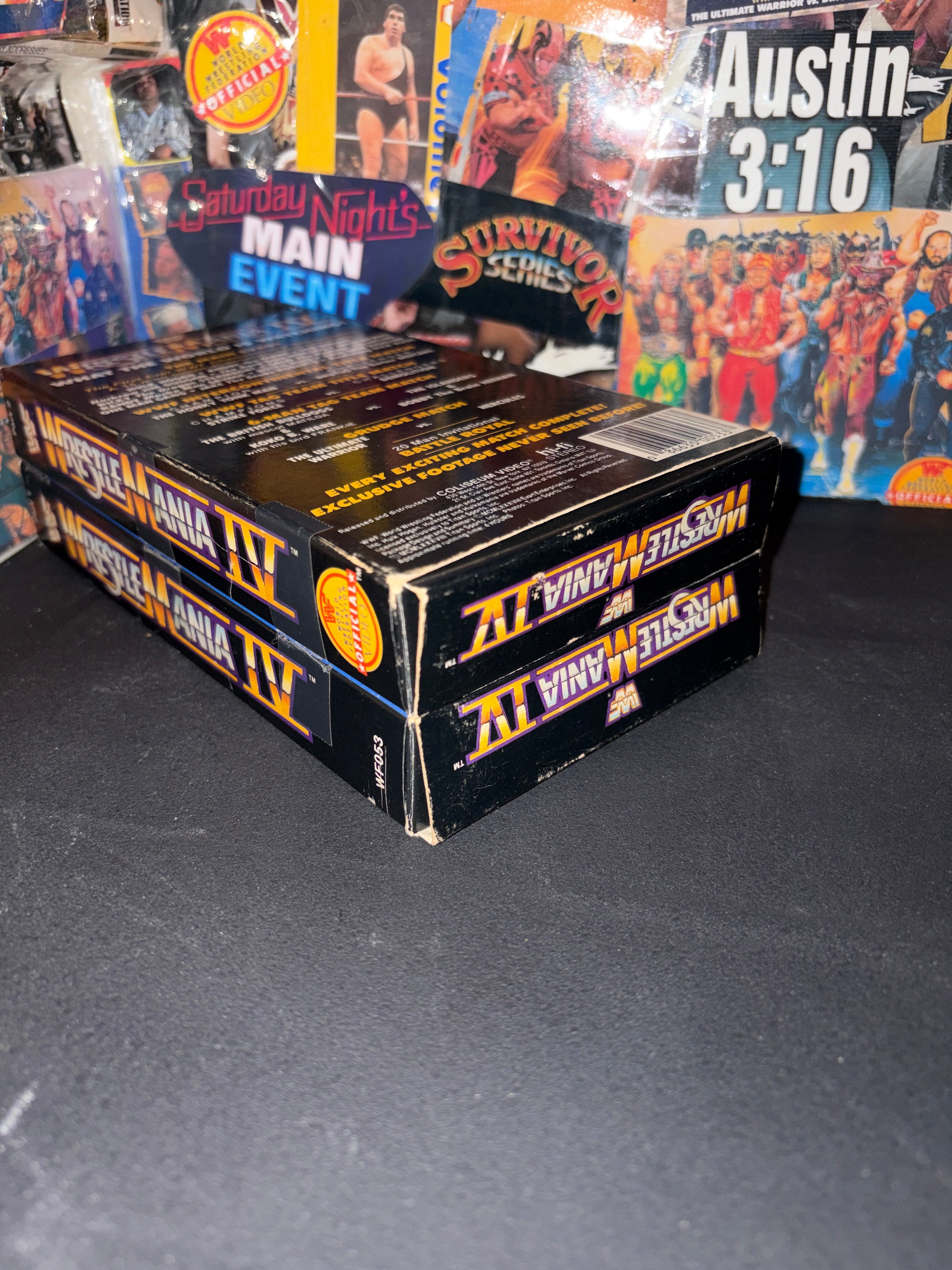 WWF WRESTLEMANIA IV . 2 VHS . COLISEUM VIDEO