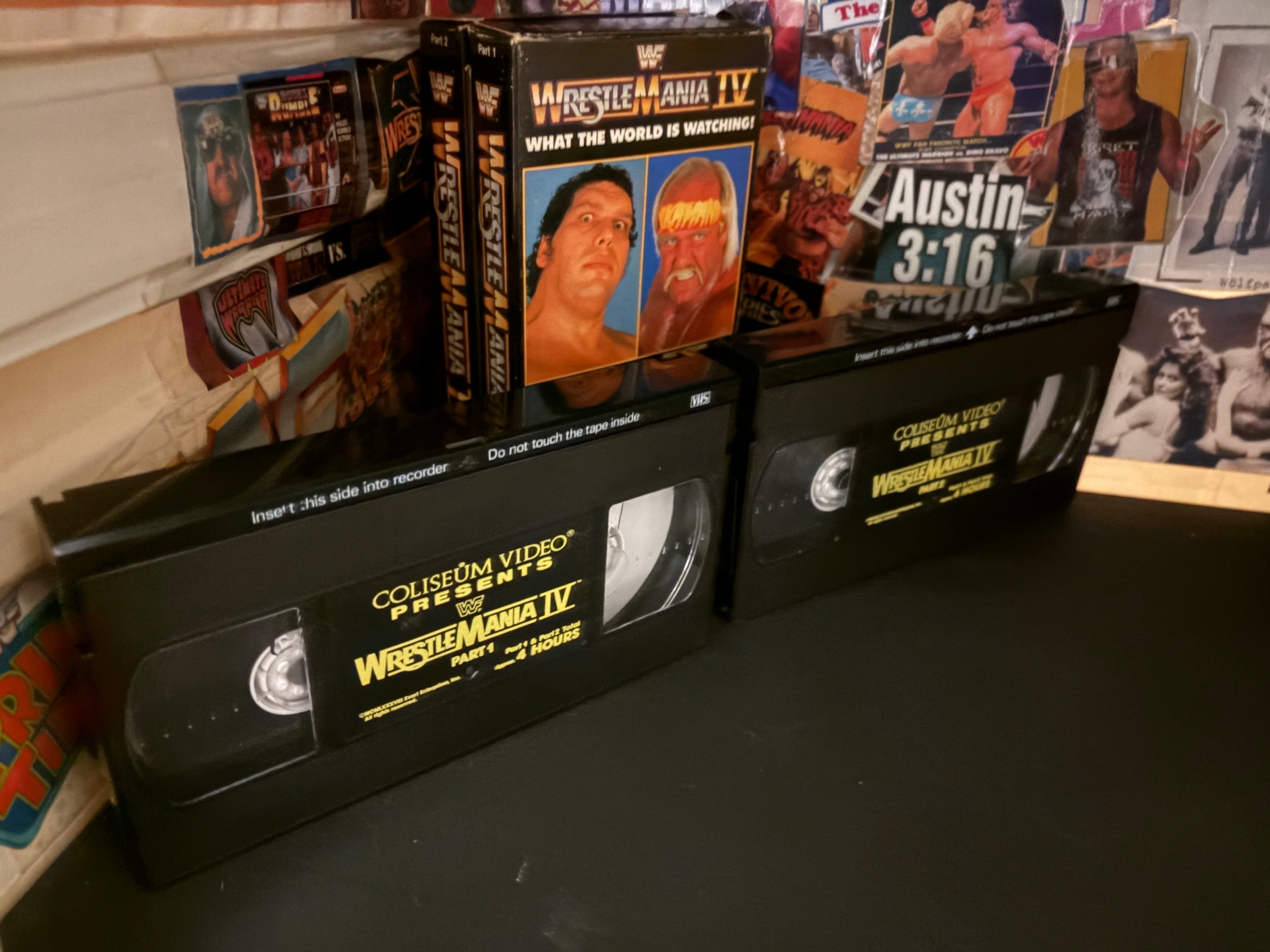 WWF WRESTLEMANIA IV . 2 VHS . COLISEUM VIDEO