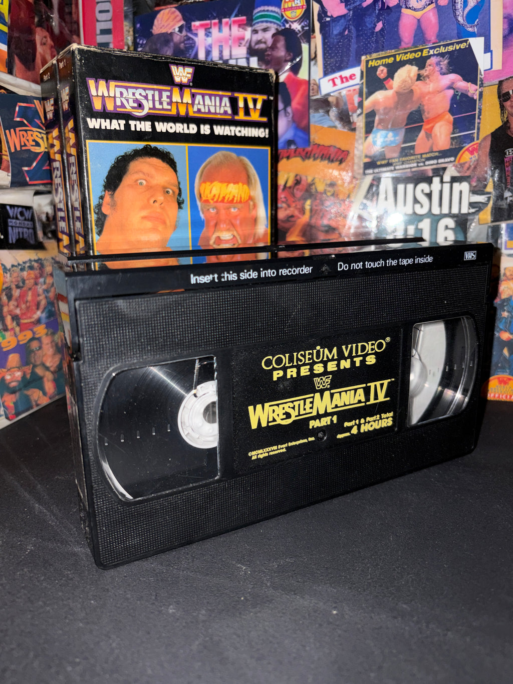 WWF WRESTLEMANIA IV . 2 VHS . COLISEUM VIDEO