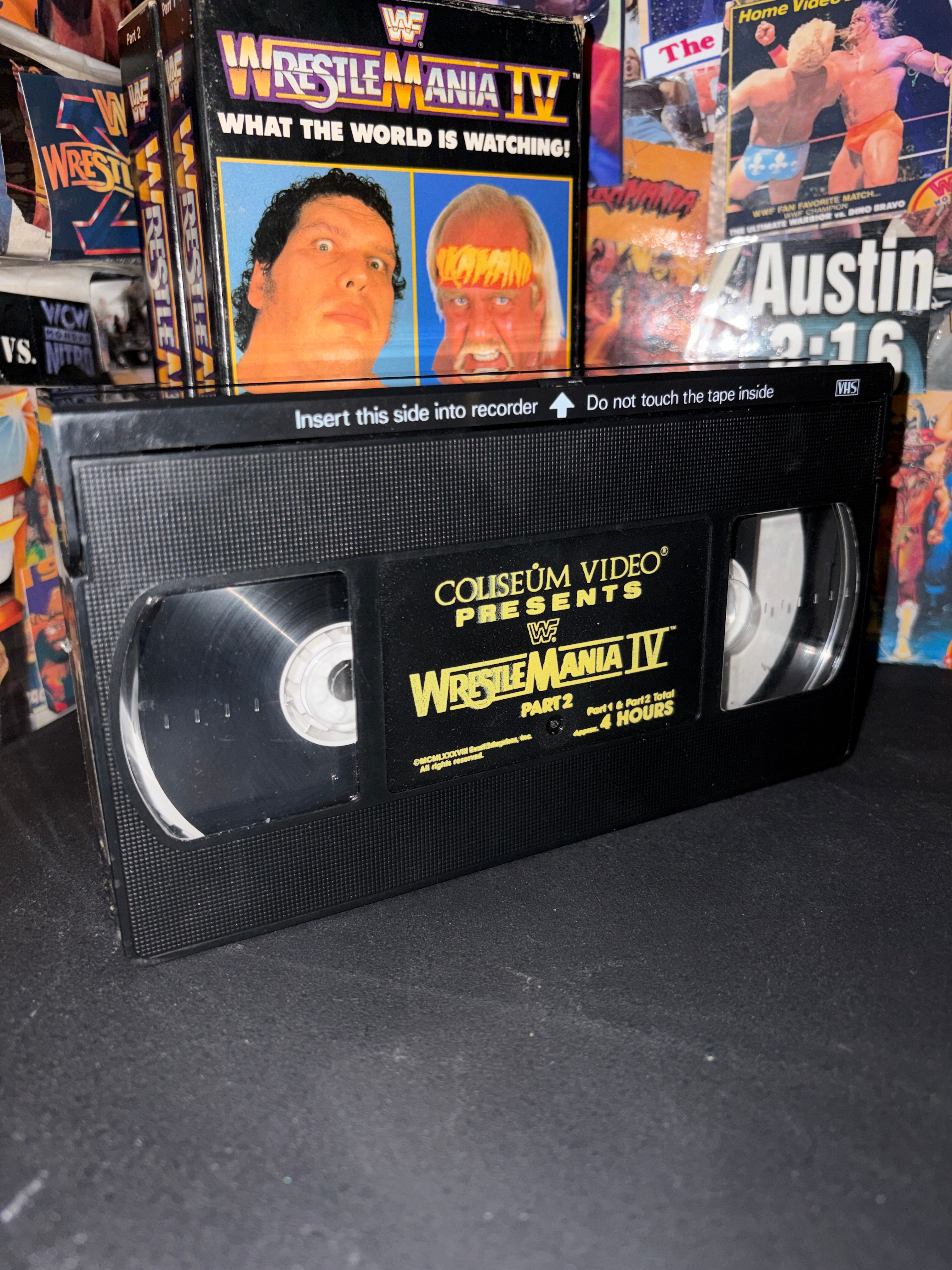 WWF WRESTLEMANIA IV . 2 VHS . COLISEUM VIDEO
