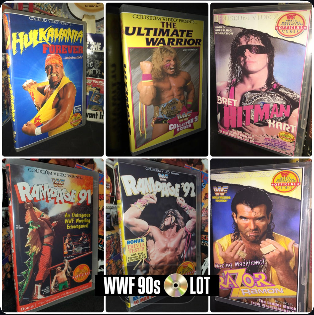 WWF 90s SUPERSTAR RAMPAGE DVD Lot