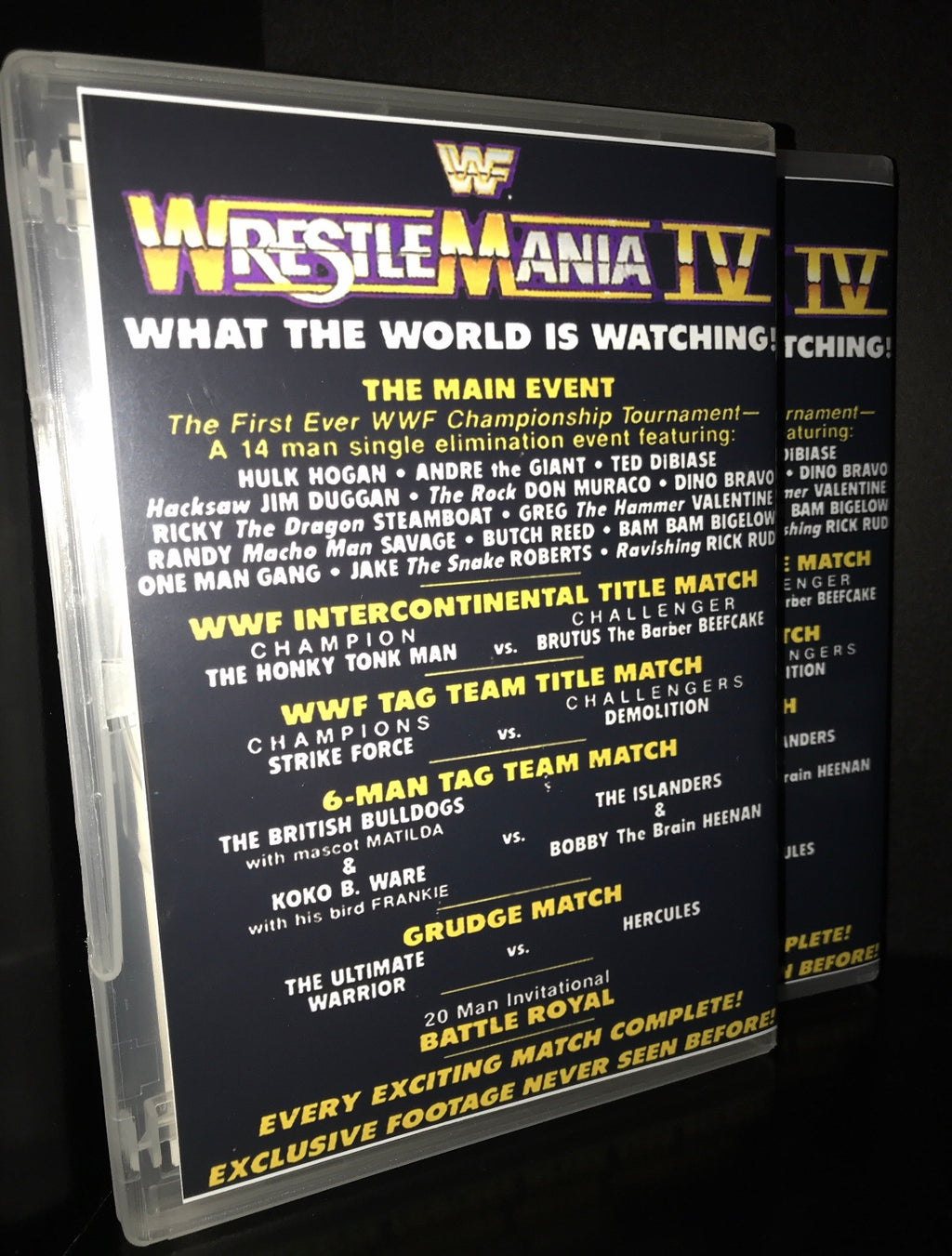 WWF WrestleMania DVD Set