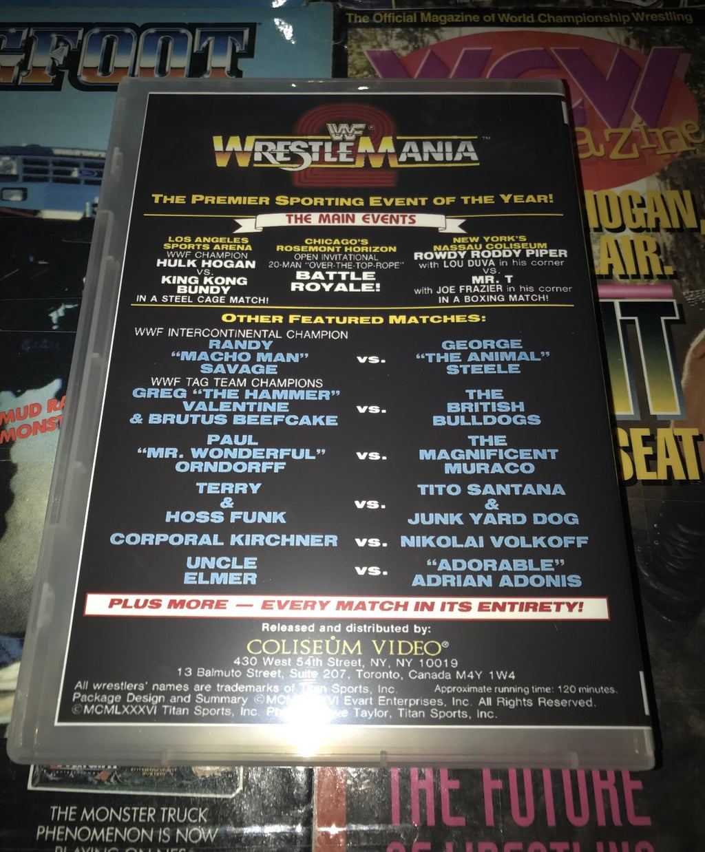 WWF WrestleMania DVD Set